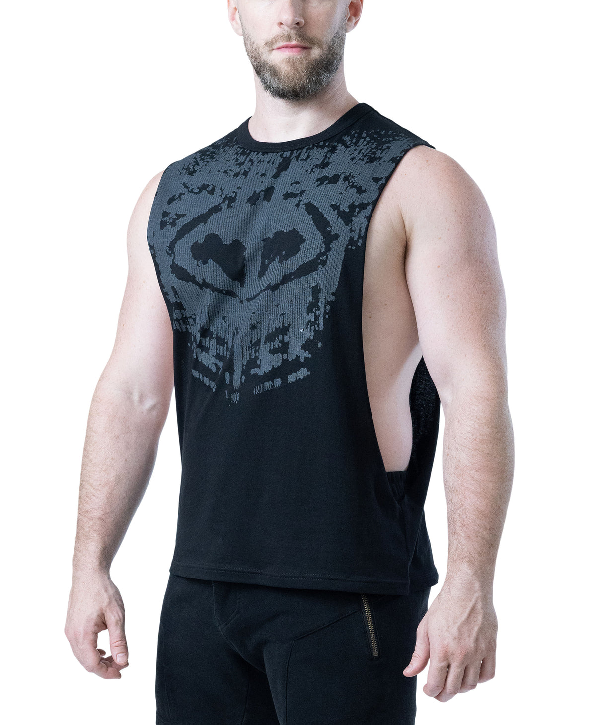 NASTY PIG CHAOS SHREDDER TANK TOP - BLACK