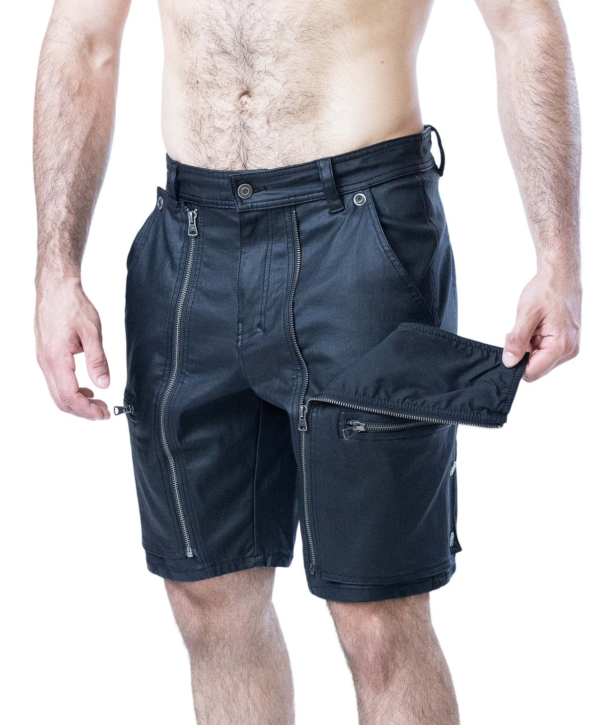 NASTY PIG CHAOS RUGBY SHORT - BLACK