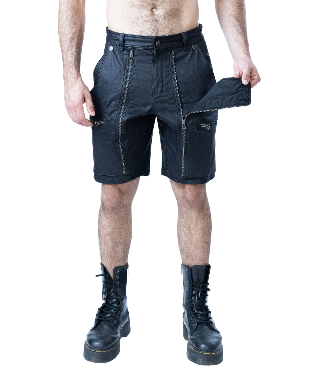 NASTY PIG CHAOS RUGBY SHORT - BLACK