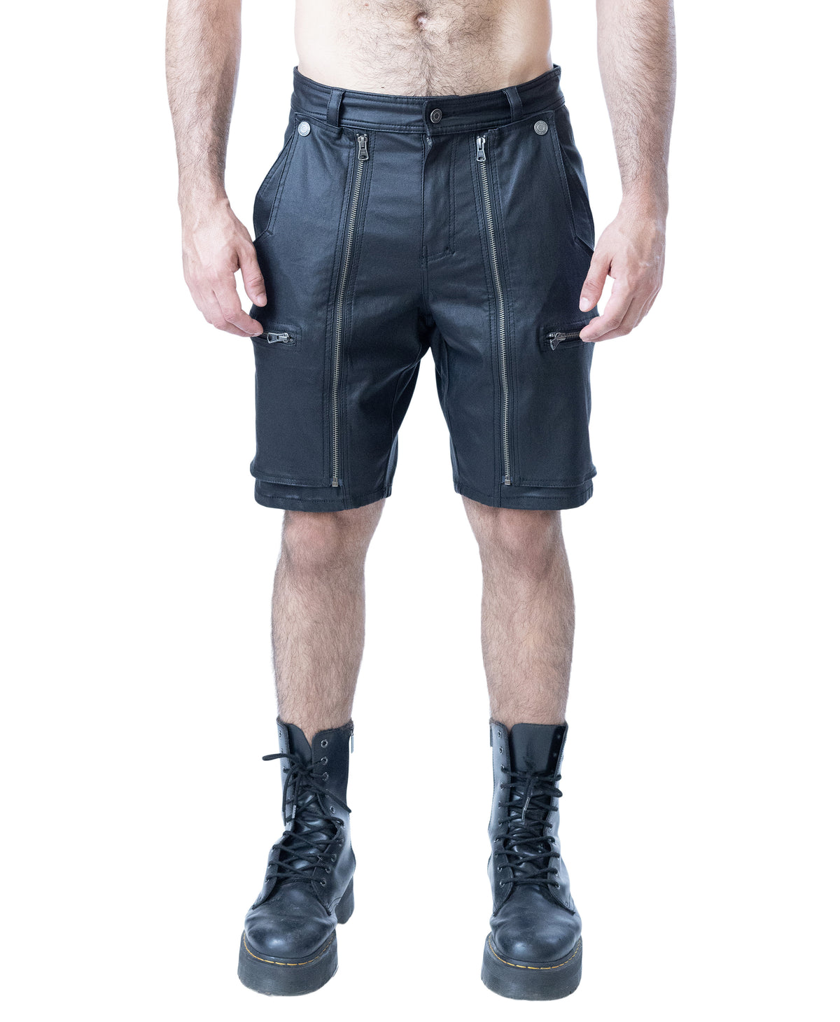 NASTY PIG CHAOS RUGBY SHORT - BLACK