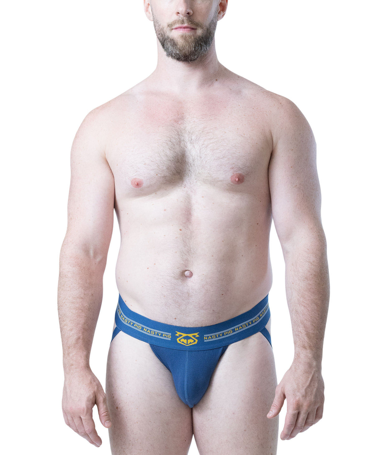 NASTY PIG CORE JOCK STRAP 3.0 - CADET BLUE/GOLDENROD/WHITE