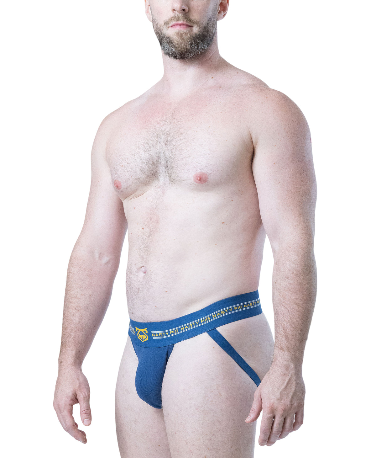 NASTY PIG CORE JOCK STRAP 3.0 - CADET BLUE/GOLDENROD/WHITE