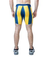 NASTY PIG DEADLIFT COMPRESSION SHORT - CADET BLUE/GOLDENROD