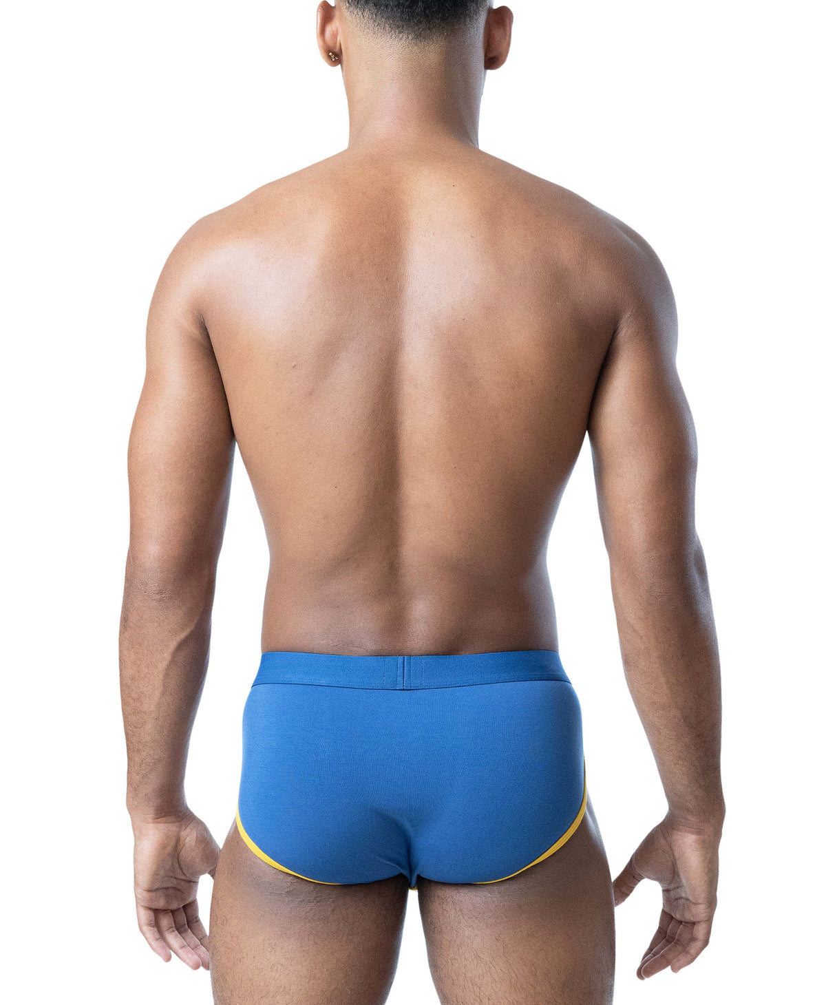 NASTY PIG DEADLIFT SPORT BRIEF - CADET BLUE/GOLDENROD