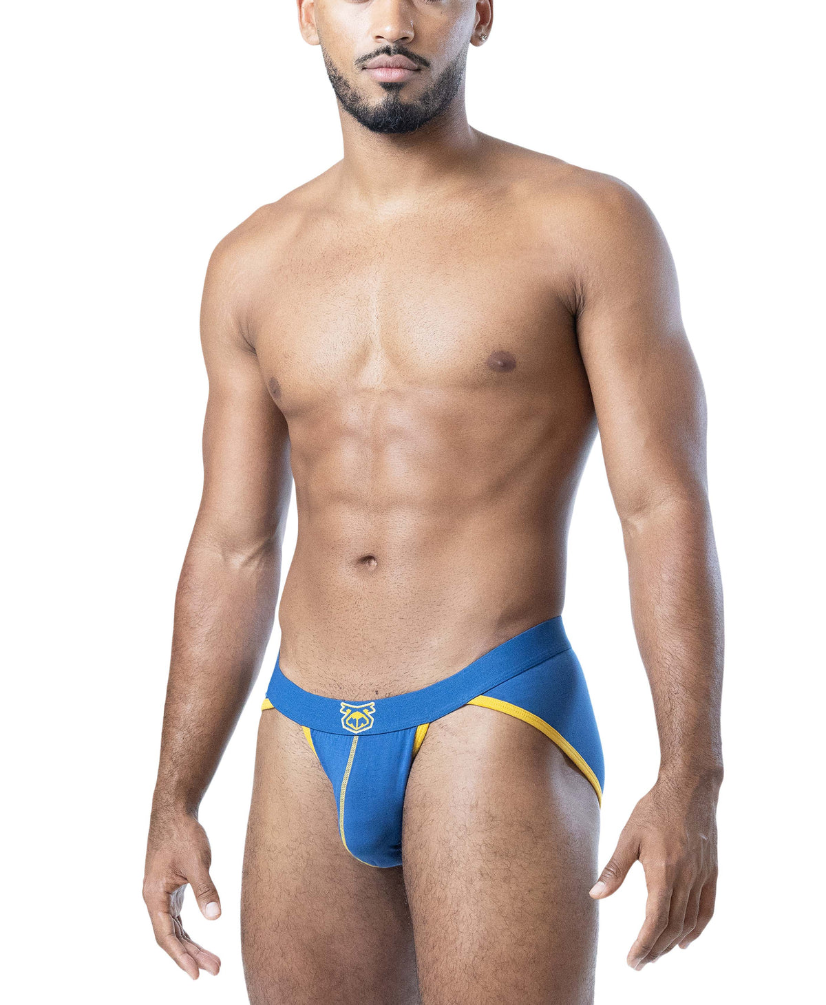 NASTY PIG DEADLIFT SPORT BRIEF - CADET BLUE/GOLDENROD