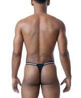 NASTY PIG DEADLIFT THONG - BLACK/WHITE