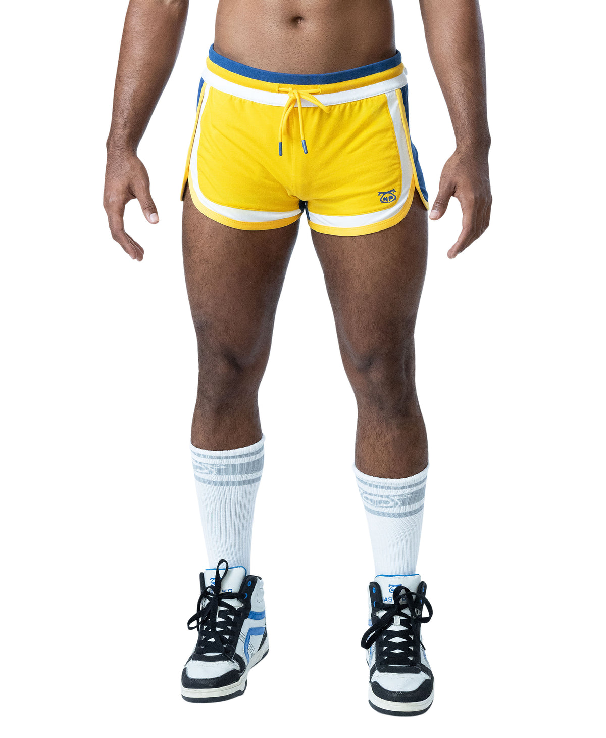 NASTY PIG DEADLIFT TRUNK SHORT - GOLDENROD/CADET BLUE/WHITE