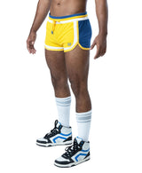 NASTY PIG DEADLIFT TRUNK SHORT - GOLDENROD/CADET BLUE/WHITE