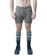 NASTY PIG SHRED RUGBY SHORT - ARMY GREEN