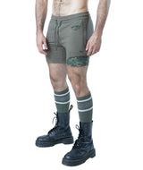 NASTY PIG SHRED RUGBY SHORT - ARMY GREEN