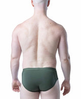 NASTY PIG SHRED Y-FRONT BRIEF - ARMY GREEN
