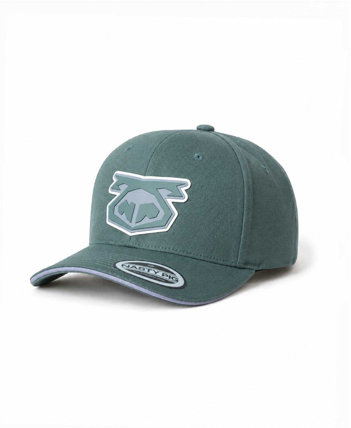 NASTY PIG SNOUT CAP 3.0 - ARMY GREEN/SHARK GREY/WHITE