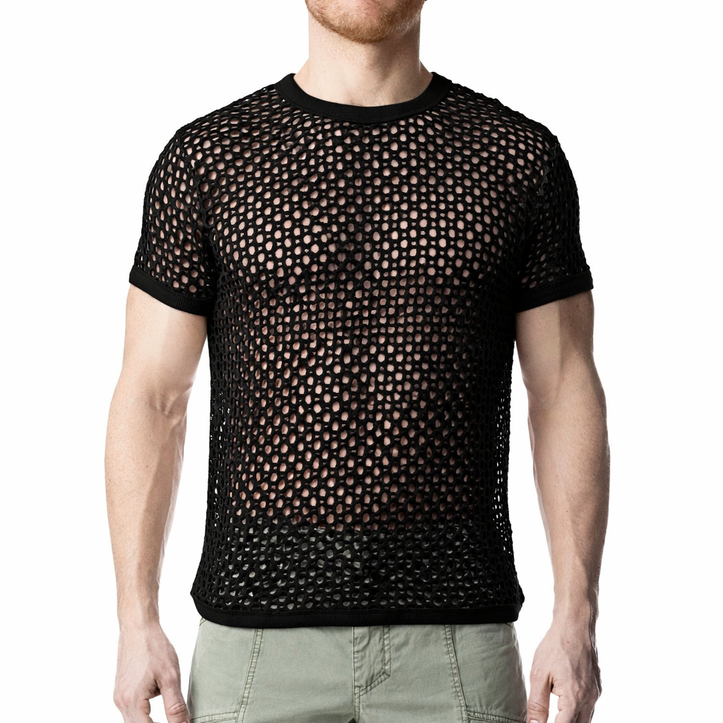 NASTY PIG BARE KNIT SHIRT - BLACK